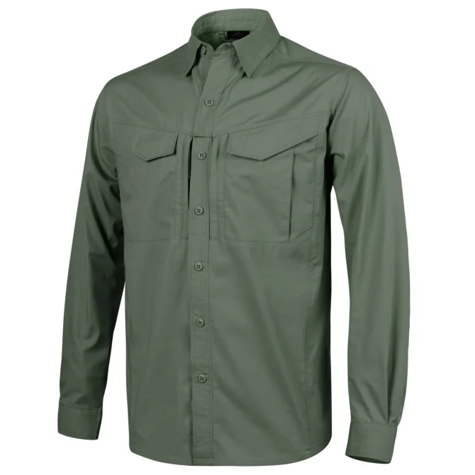 Defender MK2 Shirt Long Sleeve Polycotton Ripstop - Image 3
